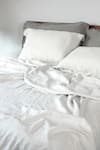 Buy_Saphed_White 100% Pure European Linen Plain Taj Queen Size Duvet Cover _Online_at_Aza_Fashions