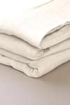 Buy_Saphed_White 100% Pure European Linen Plain Taj King Size Duvet Cover _Online_at_Aza_Fashions