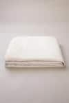 Saphed_White 100% Pure European Linen Plain Taj Flat Sheet _Online_at_Aza_Fashions