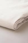 Buy_Saphed_White 100% Pure European Linen Plain Taj Flat Sheet _Online_at_Aza_Fashions