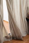 Shop_Saphed_Cream 100% Pure European Linen Plain Undyed Curtain - Single Pc _at_Aza_Fashions