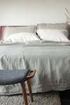 Buy_Saphed_Cream 100% Pure European Linen Plain Undyed Queen Sized Duvet Cover _at_Aza_Fashions