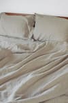 Buy_Saphed_Cream 100% Pure European Linen Plain Undyed King Sized Duvet Cover _at_Aza_Fashions