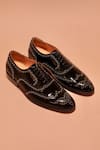 Shop_Dmodot_Black Broguo Riveto Oxfords _at_Aza_Fashions