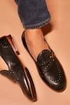 Buy_Dmodot_Black Motivo Nero Riveto Loafers _at_Aza_Fashions