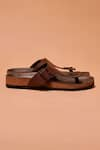 Dmodot_Brown Pelle Corko Marrone Slip Ons _Online_at_Aza_Fashions