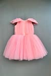Buy_Label Neeti_Pink Cotton, Net Bows, Pearls Embellished Princess Dress _at_Aza_Fashions