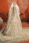 Shop_Masaba_Ivory Lehenga And Blouse Raw Silk Embroidery Zardozi Malai Barfi Bridal Set _at_Aza_Fashions