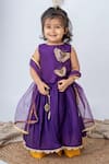 Buy Label Neeti Purple Silk, Cotton Sequins, Embroidery Layered Lehenga And Top Set at Aza Fashions Buy_Label Neeti_Purple Silk, Cotton Sequins, Embroidery Layered Lehenga And Top Set _at_Aza_Fashions