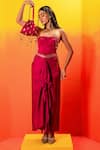 Buy_PRAHNAAYA_Pink Vegan Satin Embroidery Beads Sweetheart Gota Draped Skirt With Corset _Online_at_Aza_Fashions