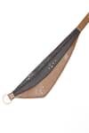 Buy_Immri_Brown Embellished Leather Layered Scarf Belt _Online_at_Aza_Fashions