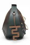 Buy_Immri_Brown Embellished Loop Stud Crecent Handbag _Online_at_Aza_Fashions