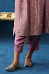 Buy_Begum_Purple Kurta Silk Embroidery Sequin V Neck Kaanji Set _Online_at_Aza_Fashions