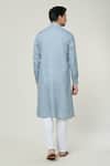 Shop Arihant Rai Sinha Grey Linen Straight Kurta at Aza Fashions Shop_Arihant Rai Sinha_Grey Linen Straight Kurta _at_Aza_Fashions