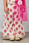 Pinkcow designs pvt ltd_White Jaipuri Printed Block Kurta And Pant Set _at_Aza_Fashions