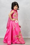 Buy_Pinkcow designs pvt ltd_Pink Raw Silk Embroidered Gota Hand Lehenga Set 