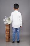 Shop_Little Brats_Off White Cotton Blend Machine Embroidery Giant Wheel Thread Shirt _at_Aza_Fashions