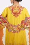 Shop_Debyani + Co_Yellow Silk Embroidery Round Kurta Salwar Set 