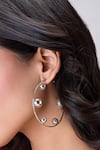 The Slow Studio_Silver Plated Knightsbridge Hoops _Online_at_Aza_Fashions