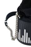 Shop_Kaeros_Black Linear Panels Bucket Bag _Online_at_Aza_Fashions