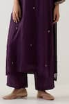 Buy_TATWA_Purple Silk Organza Embroidered Sequins Stardust Zardosi Yoke Kurta With Pant _Online_at_Aza_Fashions