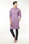 Buy_RNG Safawala_Purple Modal Silk Plain Pintuck Straight Kurta Set _at_Aza_Fashions