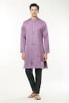 Buy_RNG Safawala_Purple Modal Silk Plain Pintuck Straight Kurta Set _Online_at_Aza_Fashions