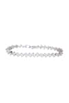 Shop_Zevar by Geeta_White Faux Diamond Embellished Tennis Bracelet _at_Aza_Fashions