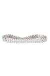 Buy_ZEVAR BY GEETA_White Diamond Embellished Bracelet _at_Aza_Fashions