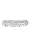 Shop_Zevar by Geeta_White Diamond Embellished Layered Bracelet _at_Aza_Fashions