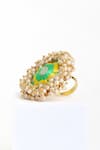 BAUBLE BAZAAR_Multi Color Silk Thread Lily Ring _Online_at_Aza_Fashions