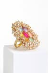 BAUBLE BAZAAR_Multi Color Silk Thread Opal Fantasy Ring _Online_at_Aza_Fashions