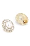 Buy_Ruby Raang_Gold Plated Pearl Embellished Studs _Online_at_Aza_Fashions