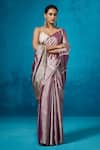 Buy_Dressfolk_Purple Handloom Tissue Handwoven Gauhar Saree With Unstitched Blouse Piece _Online_at_Aza_Fashions