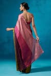 Shop_Dressfolk_Multi Color Handloom Tissue Shiddat Saree With Unstitched Blouse Piece _at_Aza_Fashions