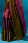 Dressfolk_Multi Color Handloom Tissue Shiddat Saree With Unstitched Blouse Piece _at_Aza_Fashions