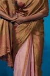 Shop_Dressfolk_Multi Color Handloom Tissue Handwoven Yamika Saree With Unstitched Blouse Piece _Online_at_Aza_Fashions