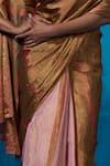 Dressfolk_Multi Color Handloom Tissue Handwoven Yamika Saree With Unstitched Blouse Piece _at_Aza_Fashions