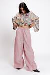 Buy_Doh Tak Keh_Pink Soft Cotton Plain Anar Lounge Pant _at_Aza_Fashions