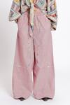 Doh Tak Keh_Pink Soft Cotton Plain Anar Lounge Pant _Online_at_Aza_Fashions