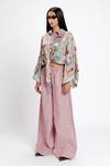 Shop_Doh Tak Keh_Pink Soft Cotton Plain Anar Lounge Pant _Online_at_Aza_Fashions