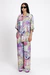 Buy_DOH TAK KEH_Blue Bemberg Twill Satin Print Indian Mint Collared Pan Masala Bowling Shirt _Online_at_Aza_Fashions