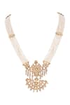 Buy_Anita Dongre_Gold Plated Zircon And Fresh Water Pearls Crystal & String Necklace _at_Aza_Fashions