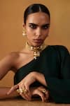 Buy_Anita Dongre_Gold Plated The Haathi Choker _at_Aza_Fashions