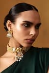 Anita Dongre_Gold Plated The Haathi Choker _Online_at_Aza_Fashions