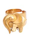 Buy_Anita Dongre_Gold Plated The Haathi Icon Ring _at_Aza_Fashions