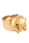 Shop_Anita Dongre_Gold Plated The Haathi Icon Ring _at_Aza_Fashions