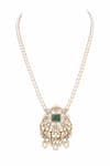 Buy_Anita Dongre_Gold Plated Moissanite Artemisia Necklace _at_Aza_Fashions