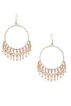 Buy_Anita Dongre_Gold Plated Crystal Dia Embellished Hoops _at_Aza_Fashions