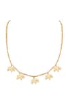 Buy_Anita Dongre_Gold Plated Haathi Carved Necklace _at_Aza_Fashions